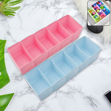 5 Compartments Socks / Handkerchief / Underwear Storage Box Socks Drawer Closet Organizer Storage Boxes (pack of 2)