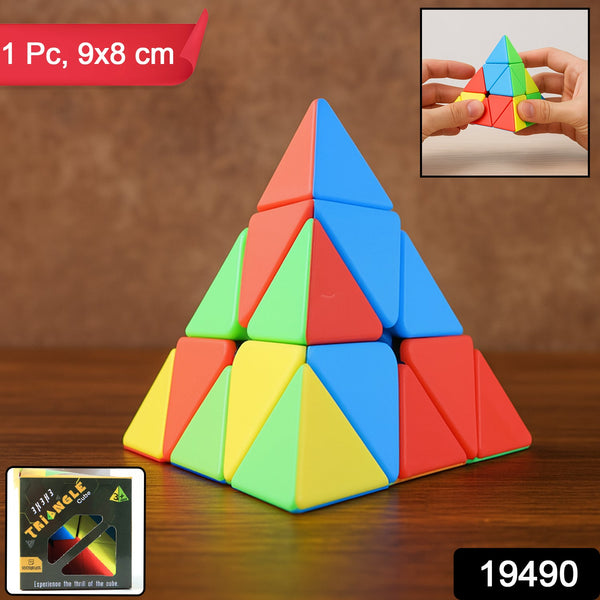 Colorful Triangle Pyramid Puzzle Cube for Kids