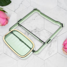 2-in-1 Self-Adhesive Towel Hanger & Soap Holder Stand (1 Pc)