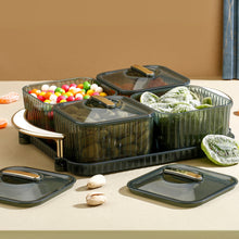 Liger Compartment Dryfruit Tray with Cover